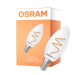 Osram Vintage 1906 LED Classic Slim E14 Kerze Fadenlampe Klar 3.1W 300lm - 927 Extra Warmweiß | Höchste Farbwiedergabe - Dimmbar - Ersatz Für 25W