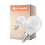 Ledvance Classic LED E14 Kugel Matt 4.9W 470lm - 840 Kaltweiß | Ersatz Für 40W