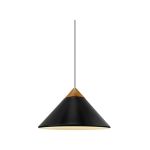 DFTP by Nordlux Kinto Pendelleuchte Metall und Holz Schwarz | 420mm - Geeignet für E27