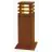 SLV Quadrat 40 Stehlampe Stahl Rostig Quadrat 9W 90lm - 830 Warmweiß | Außenbeleuchtung - IP55