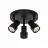 Nordlux Boston Deckenleuchte 3-rondel Metall Schwarz | Geeignet für 3x GU10