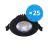 Mehrfachpackung 25x Noxion LED Schwenkbar Slim Spot Schwarz Rund 6W 550lm 60D - 927 Extra Warmweiß | 85mm - IP54 - Dimmbar - Höchste Farbwiedergabe