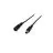 Noxion LED-Streifen Naga - Power DC Kabel Open Draht Weiblich+Männlich Stecker (2pin/Einzelnd Farbe/8mm)