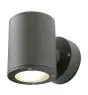 SLV Sitra Wandleuchte Aluminium Grau Up & Down | Außenbeleuchtunging - IP44 - Geeignet für 2x GX53