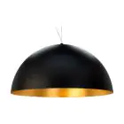 Eglo Pendelleuchte Gaeta 1 Stahl Schwarz Gold | IP20 - Geeignet für 1x E27 