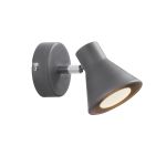 Nordlux Eik Applique Murale Métal Gris | Convient pour 1x GU10