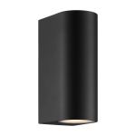 Nordlux Dion Applique Murale Aluminium Noir Up & Down | Convient pour 2x GU10