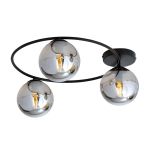 Emibig Plafonnier Sopra Acier Noir | Convient pour 3x E14 - Max 10W