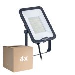 Lot 4x Philips Projecteur LED Ledinaire BVP167 70W 8400lm 110D - 830-840-865 CCT | IP65 - Symétrique