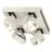 SLV Kalu Quadruple Mur et Plafonnier Aluminium Blanc Carré 60W 4000lm - 830 Blanc Chaud | Dimmable 