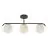 Nordlux Grant Suspension Luminaire Verre Noir | Convient pour 3x E14
