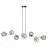 Emibig Suspension Luminaire Gravity Acier Noir | Convient pour 8x E14 - Max 10W