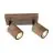 Good&Mojo Plafonnier Java Bambou Brun | Convient pour 2x GU10 