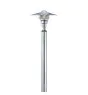 Nordlux Vejers 2M Lampadaire extérieur Acier Galvanisé et Verre Gris | IP54 - Convient pour E27
