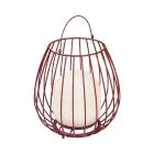 Nordlux Lampe De Chevet Jim To-Go Portable Batterie Rouge 3W 300lm - 827 Blanc Très Chaud | 3 Niveaux De Gradation Dimmable 