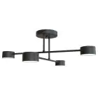 Emibig Plafonnier Halo Acier Noir | Convient pour 4x GX53 - Max 8W