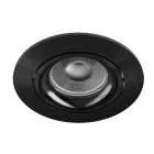 Noxion Encastré Spot Vision MR16 Inclinable Noir | 82mm - Diamètre 69mm - IP20 - incl. GU10 Culot 